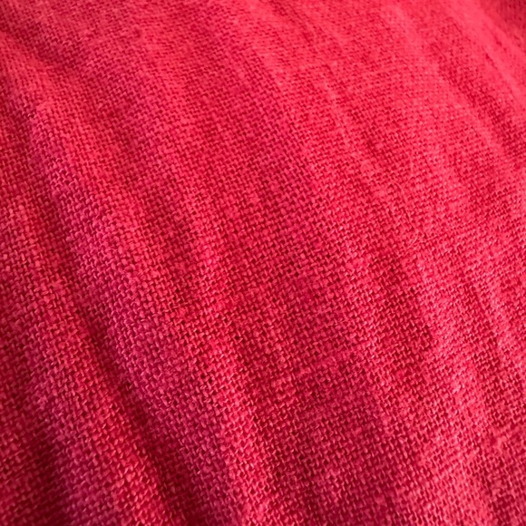 Abercrombie & Fitch Pink Mini Babydoll Ruffle Sleeve Linen Dress - Women’s S - Picture 8 of 16